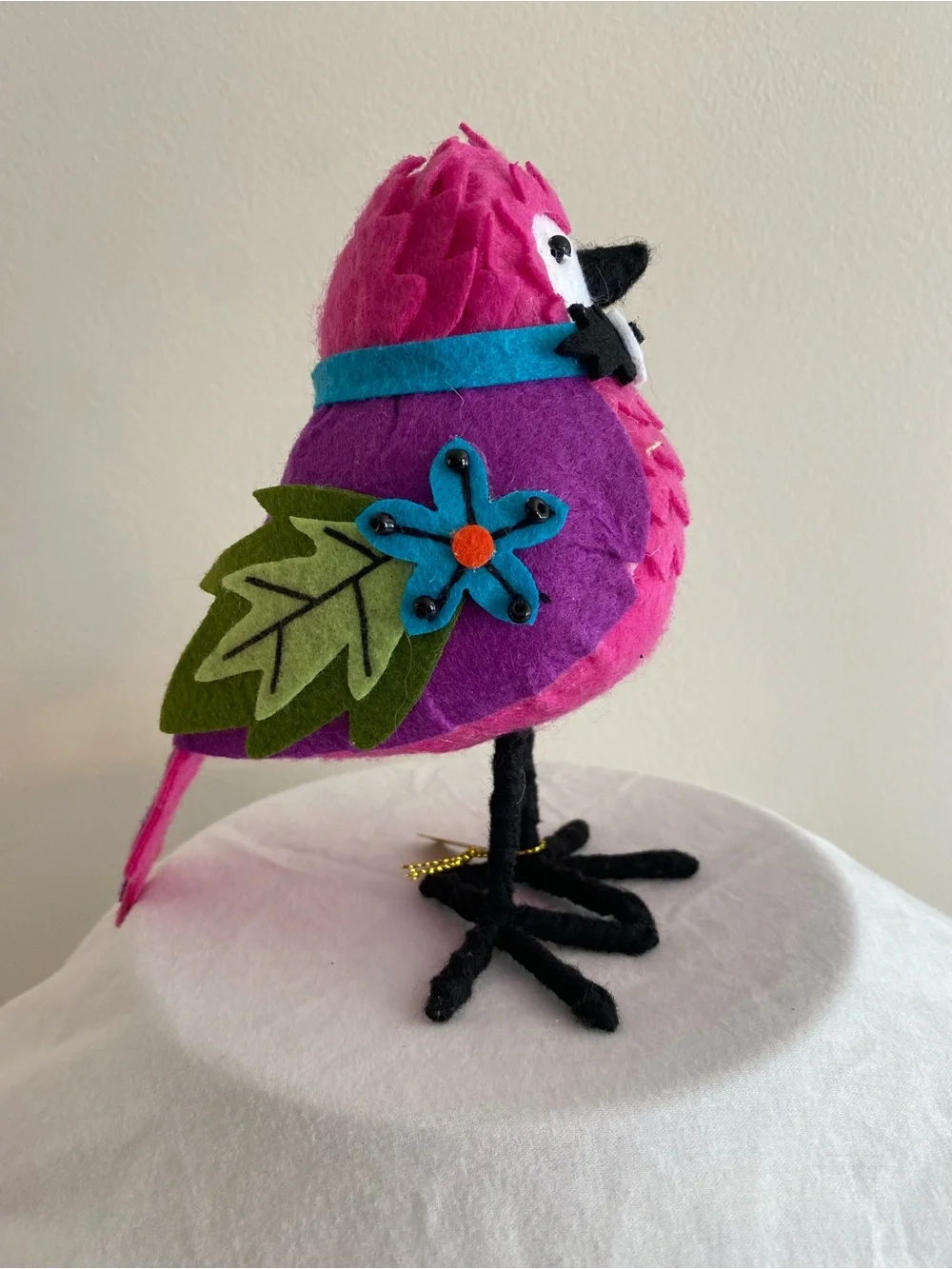 Target Featherly Freinds Felt “Trapper” 2021 Bird with Teal & Purple Wing